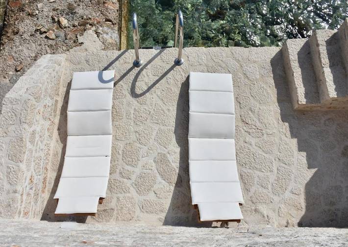 Ferienhaus für 4 Personen, mit Terrasse und Ausblick auf Chalki