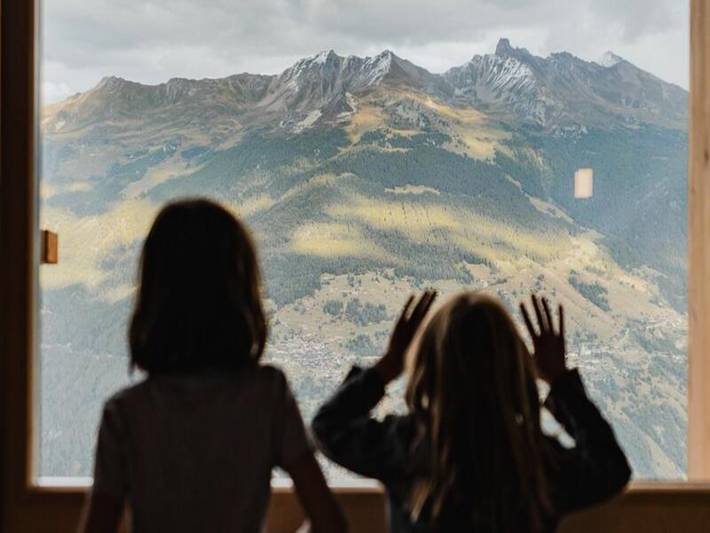 Gîte pour 10 personnes, avec balcon, adapté aux familles dans Les Collons