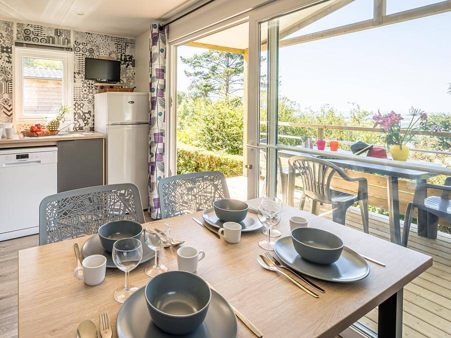 Camping Locronan - Mobilheim 4 personen - Premium + 2 Schlafzimmer in Locronan, Châteaulin und Umgebung