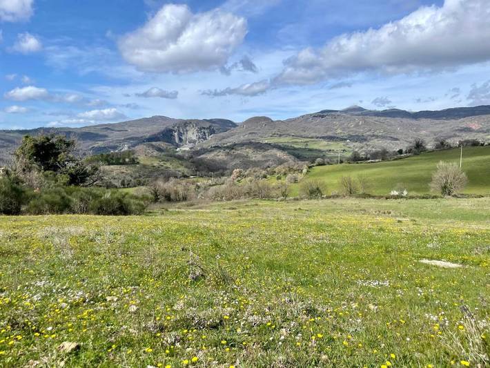 Privatzimmer für 3 Personen, mit Terrasse und Garten sowie Ausblick in Roccalbegna