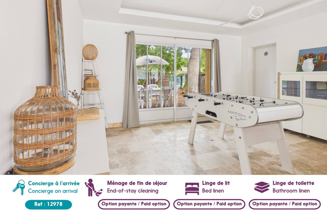 Piscina, jardín y juegos infantiles – Casa para 6 in Taussat, Lanton