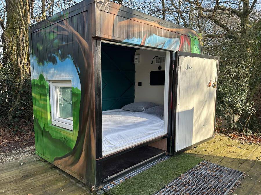 Camping Au Gré des Vents Sites et Paysages - Unterkunft 2 personen - Cababox Insolite Confort - 1 Schlafz. - Ohne Sanitäranlagen in Rochefort-en-Terre, Vannes und Umgebung