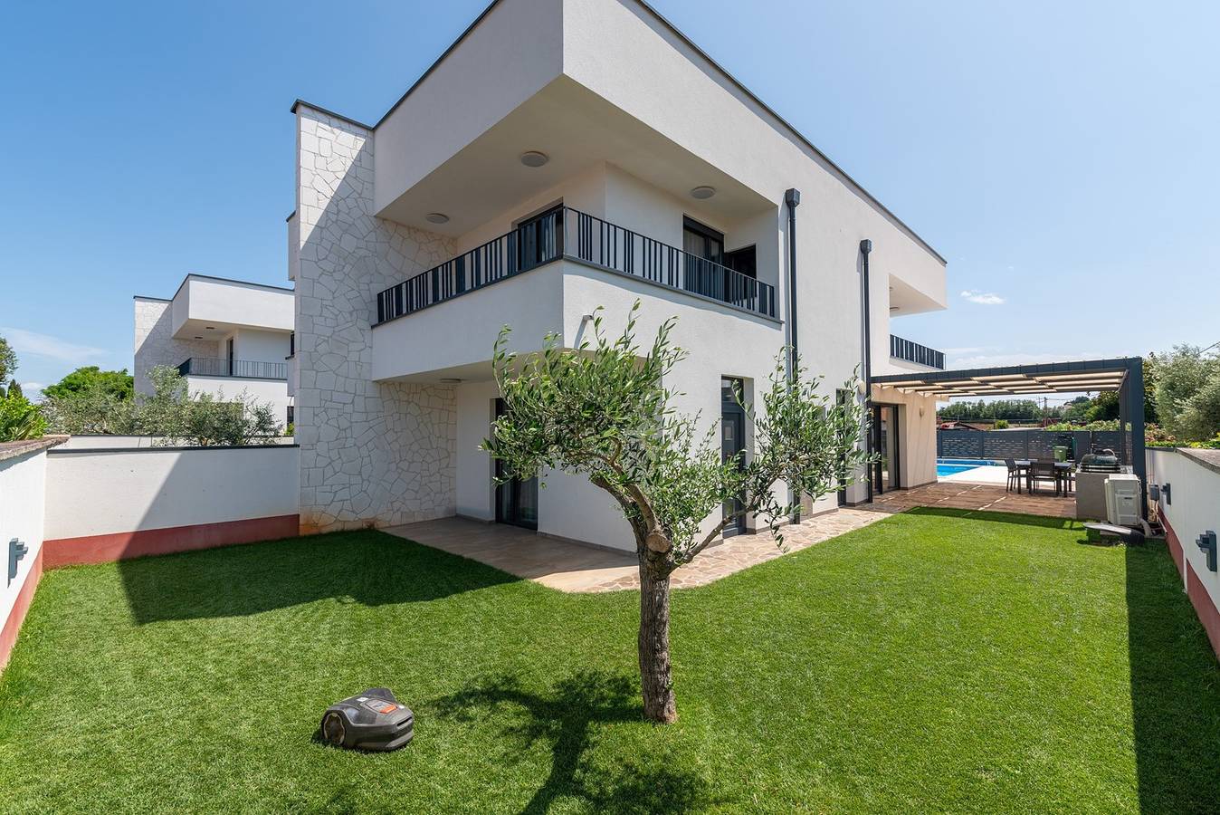 Villa Zambratija mit Pool und Meerblick in Umag, Umag und Umgebung