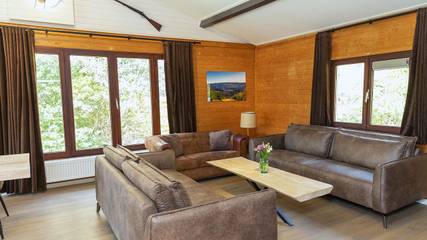 Gîte pour 9 personnes, avec jacuzzi et jardin ainsi que terrasse et sauna, animaux acceptés dans Odeigne