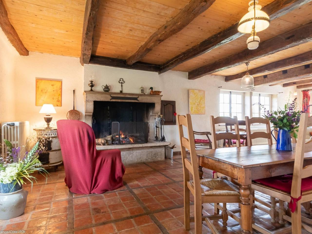 Maison charmante avec cheminée et animaux admis près de Bèze in Noiron-sur-Bèze, Région de Dijon