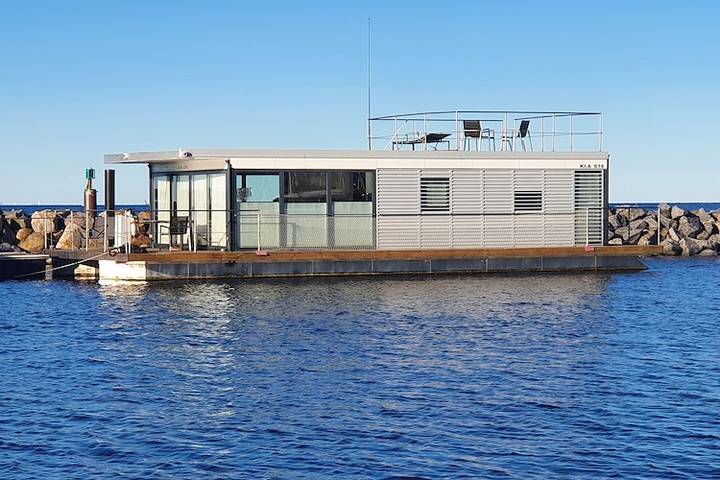 Hausboot für 2 Personen, mit Terrasse an der Kieler Bucht