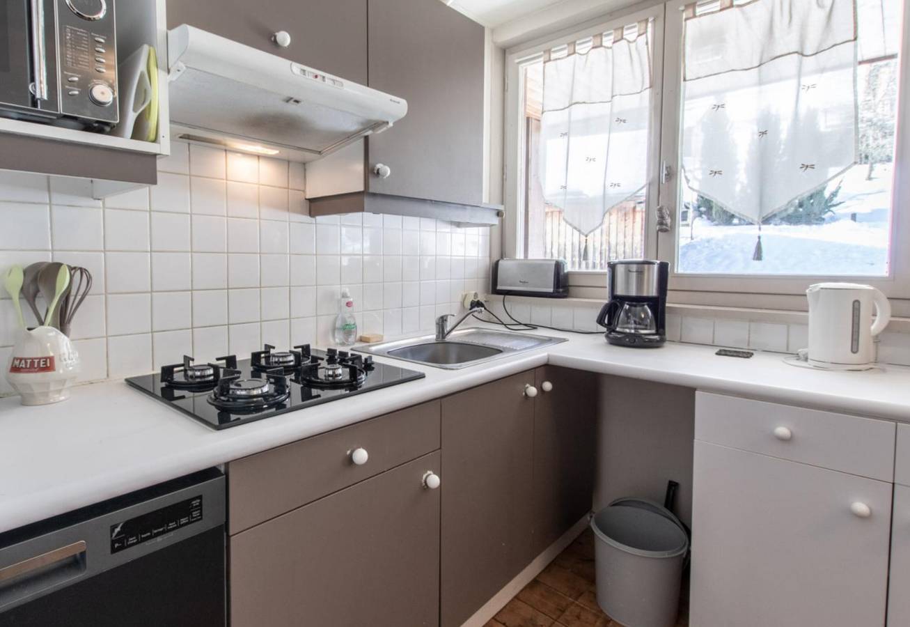 Ganze Wohnung, Ferienwohnung 'L'Ancolie' mit Bergblick, Gemeinschaftsterrasse und Wlan in Saint-Ferréol, Annecy und Umgebung