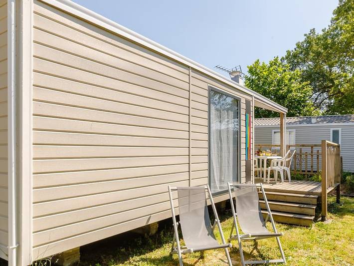 Camping le Bois Joli - Mobilheim 4 personen - Komfort in Bois-de-Céné, Vendée