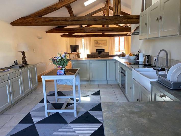 Gîte pour 4 personnes, avec Jardin ainsi que Piscine et Vue à Vouvant
