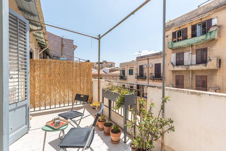 Vakantieappartement voor 2 personen, met terras in Palermo