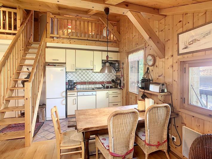 Location de vacances pour 4 personnes, avec Balcon à Combloux