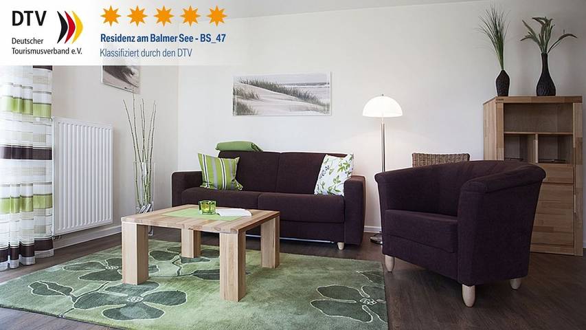 Ferienwohnung für 4 Personen, mit Sauna und Seeblick sowie Terrasse, mit Haustier in Benz