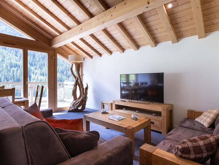 Chalet pour 10 personnes, avec sauna et balcon, animaux acceptés à Peisey-Nancroix - 3