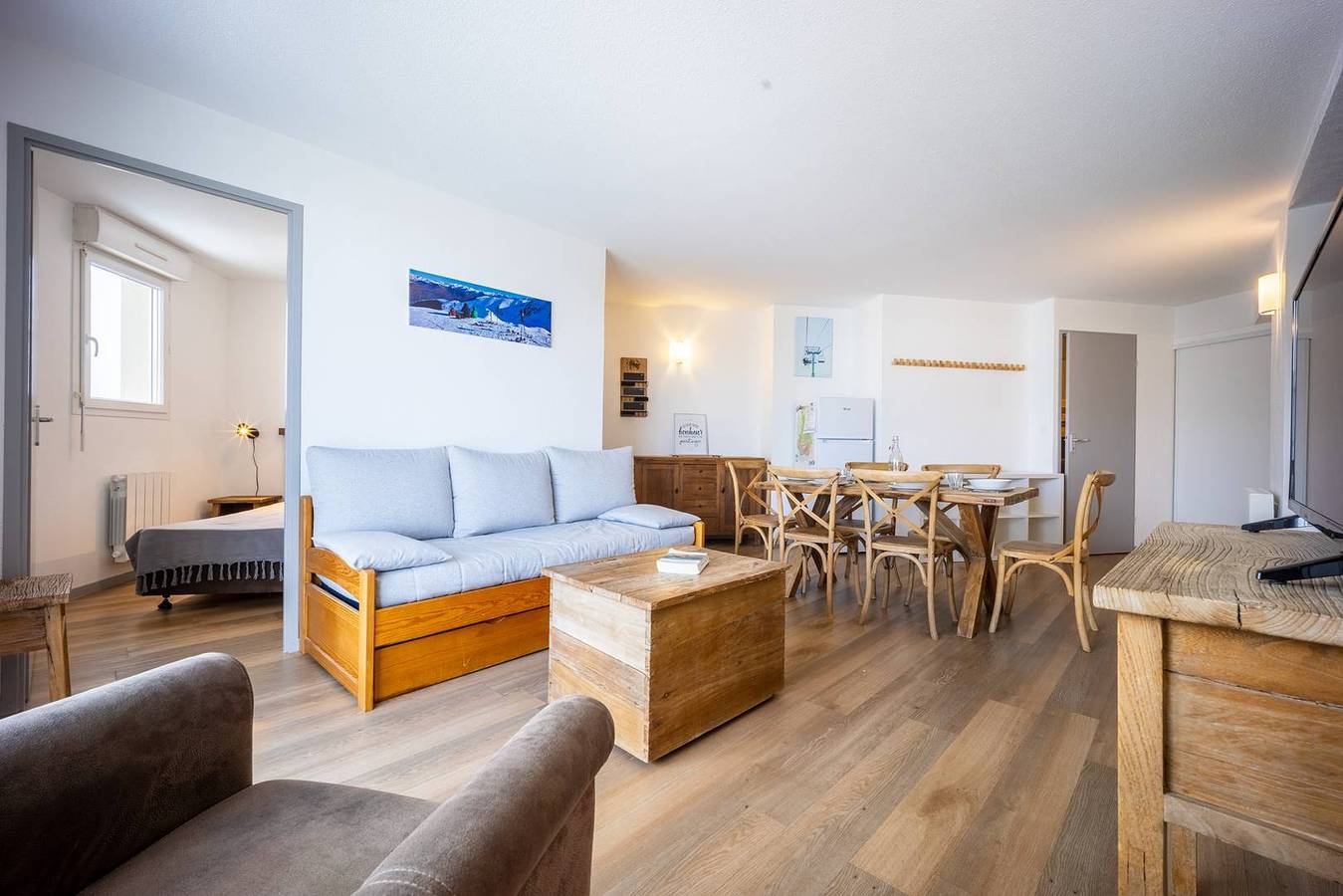 Ganze Ferienwohnung, Peyragudes Appartement 8 personnes Piscine Gratuite in Germ, Französische Pyrenäen