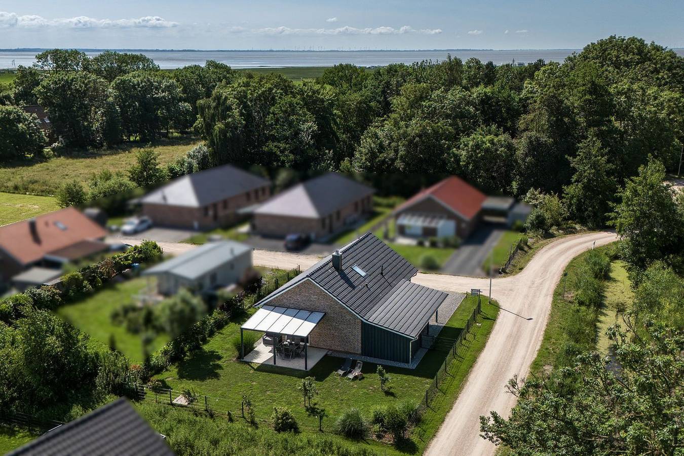 Küstenbrise – hundefreundliches Ferienhaus mit Sauna an der Nordseeküste in Sehestedt (Jade), Jade
