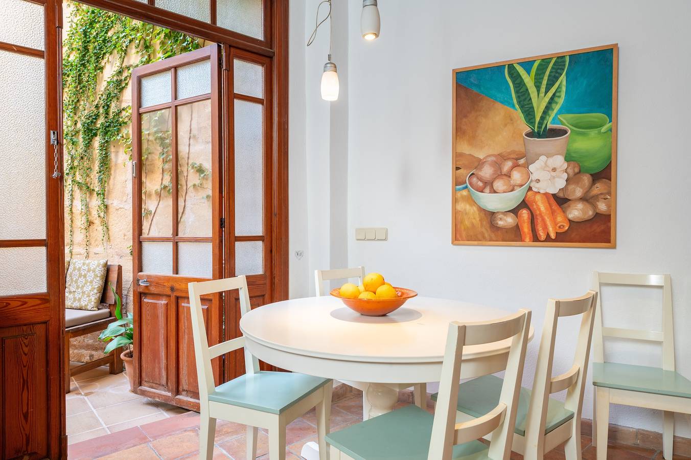 Haustierfreundliches Ferienhaus 'Casa Romana' mit Bergblick, Pool und Wlan in Pollença Stadt, Pollença