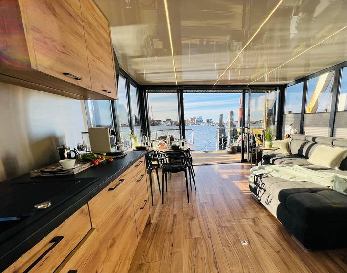 Hausboot für 4 Personen, mit Seeblick und Balkon an der Ostsee - 4