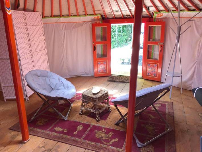 Tente pour 4 personnes, avec terrasse et jardin ainsi que vue et vue sur le lac, animaux acceptés dans le Tarn - 3