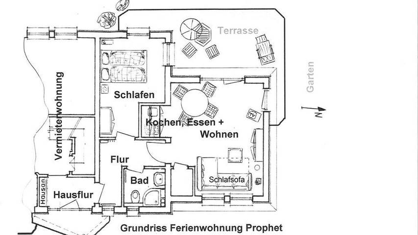 Ferienwohnung für 3 Personen, mit Garten in Kiel - 3