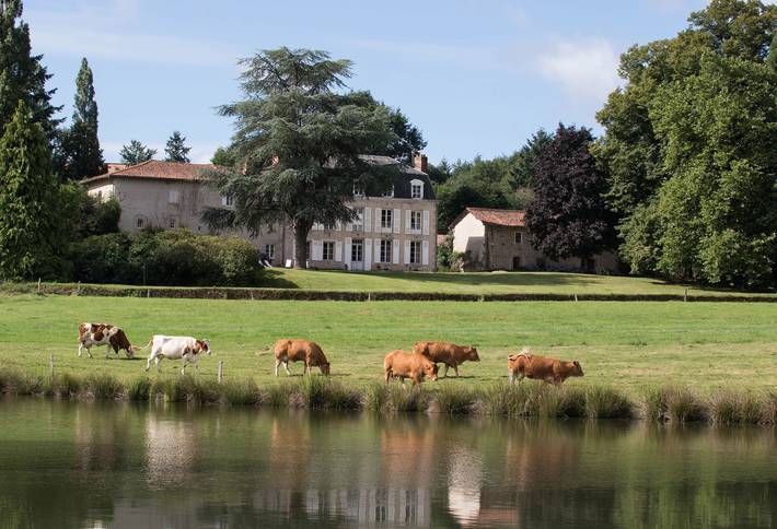 Chambre d’hôtes 'Chambre Minane' avec vue sur le parc, les étangs et la Nature à perte de vue,  WIFI in Royères, Région de Limoges