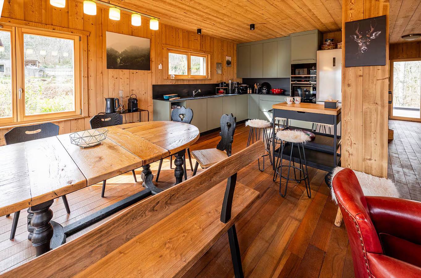 Chalet 'O'Bois-Centre Alsace' avec terrasse partagée, balcon et Wi-Fi in Reichsfeld, Région de Sélestat-Erstein