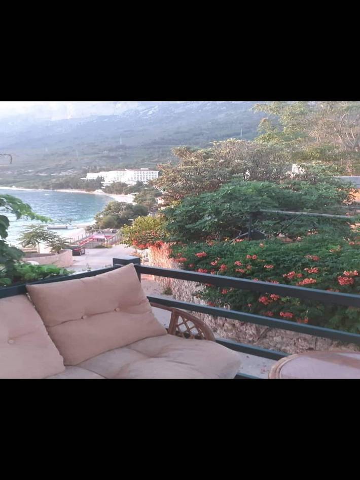 Apartament wakacyjny dla 4 osób, z Balkon i Widok na ocean w Gradac