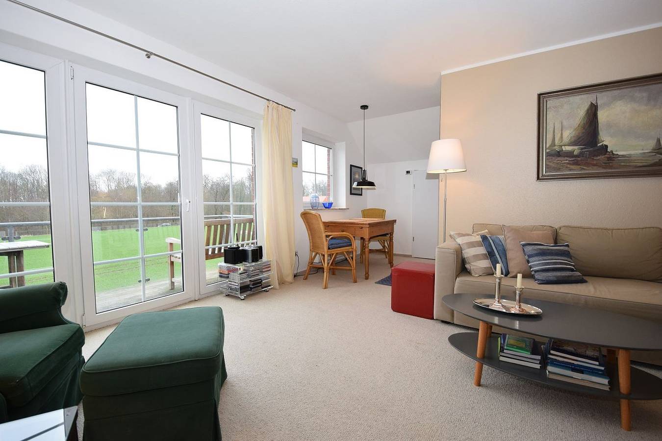 Ganze Wohnung, Ferienwohnung Sunset für 4 Personen mit traumhaftem Blick über die Felder in Hohwacht, Hohwachter Bucht