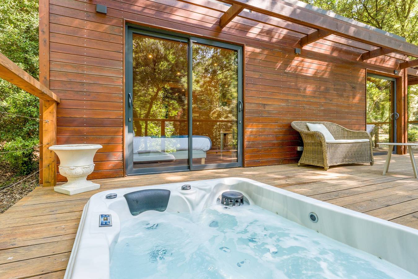 Casa vacanze 'Lodge Campagne Chic 3 - Mas De Rey' con terrazza privata, Wi-Fi e aria condizionata in Arpaillargues-et-Aureillac, Nimes e dintorni