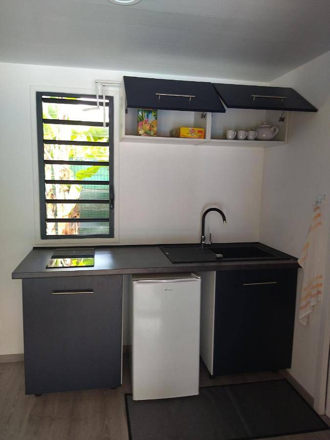 Location de vacances pour 2 personnes, avec terrasse ainsi que jardin et piscine à Remire-Montjoly - 3