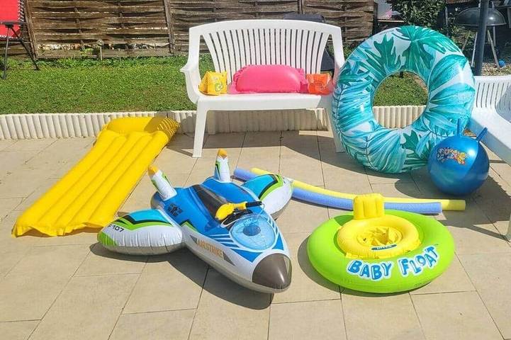Maison de vacances pour 4 personnes, avec Balcon et Piscine