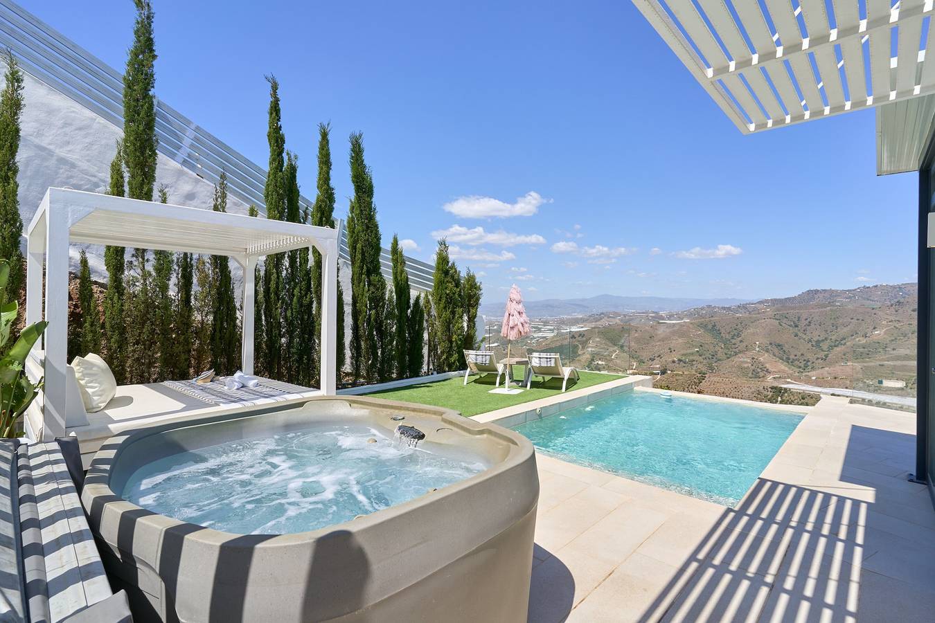 Ferienhaus 'Casita Boutique' mit Meerblick, Wlan und Klimaanlage in Torrox, Costa del Sol