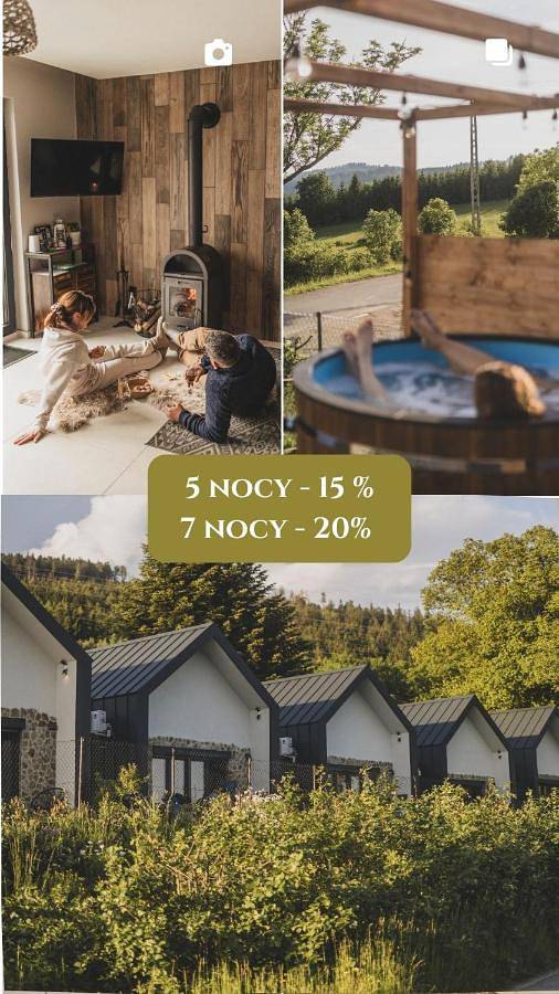 Sowie Chatki - domki z widokiem na Góry Sowie in Sudety (Polska)