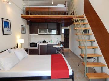 Gîte pour 3 personnes, avec balcon et vue dans Pefkochori