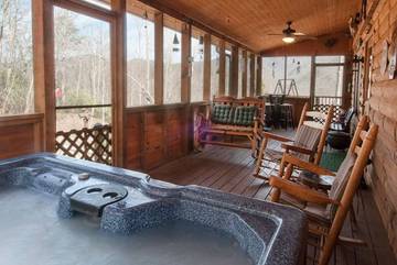 Log Cabin for 7 Guests in Fontana Lake, Swain County, Picture 2