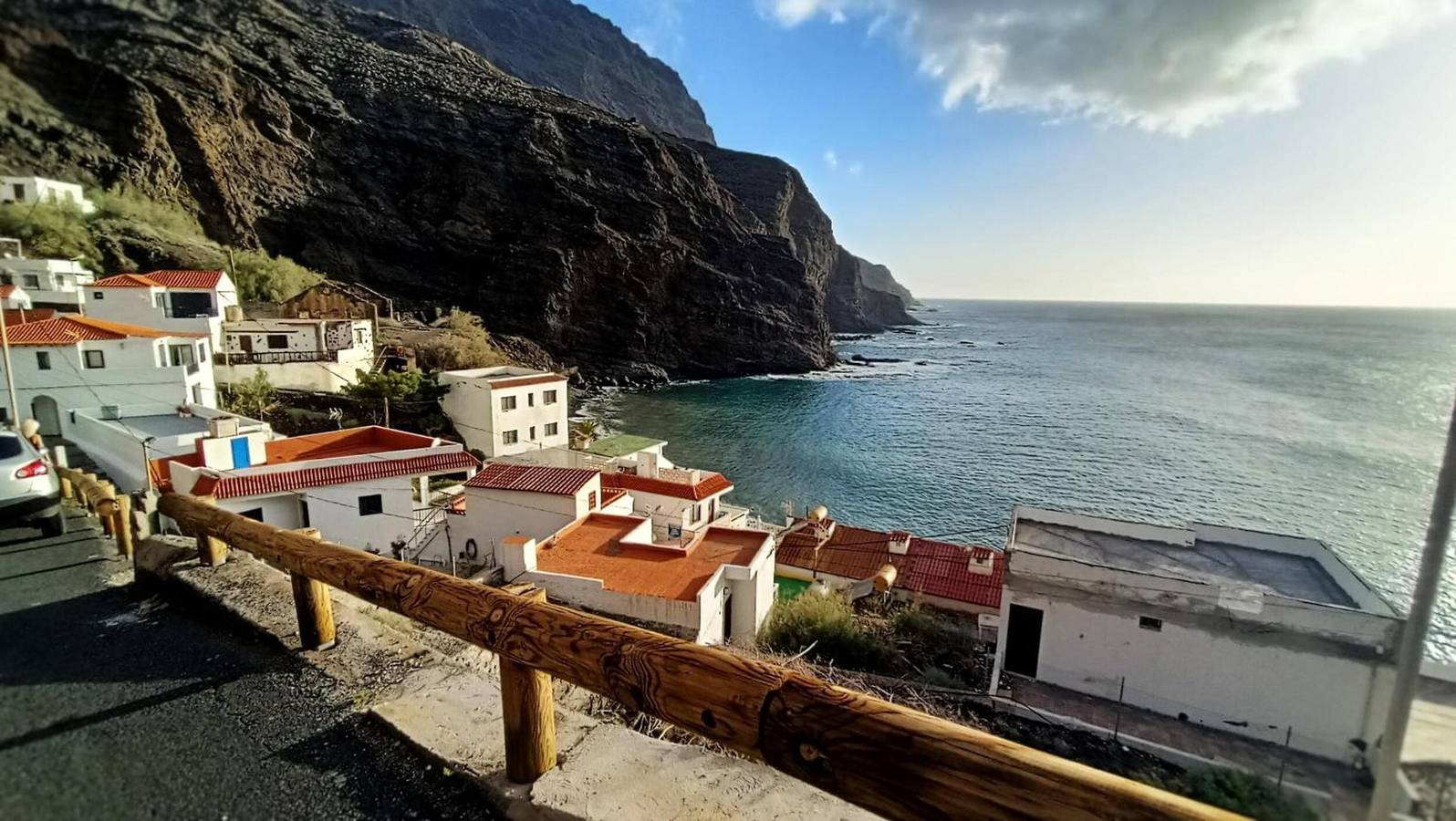 Ganze Wohnung, Alquilaencanarias Casa La Playa La Gomera – Meerblick, Balkon, nahe Playa de Alojera in Alojera, Vallehermoso