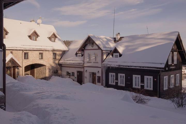 Dom gościnny dla 4 osób, z widok i ogród oraz sauna w Bedřichov (Jablonec nad Nisou District)