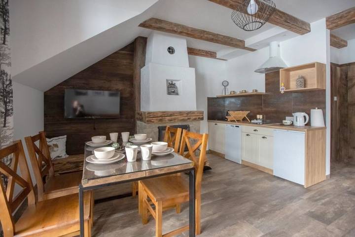 Apartament wakacyjny dla 6 osób, z Taras i Ogród oraz Widok w Muszyna