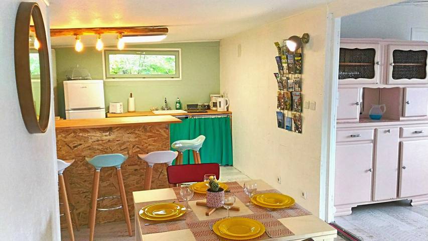 Chalet pour 5 personnes, avec jardin ainsi que vue sur le lac et terrasse, animaux acceptés dans les Landes - 3