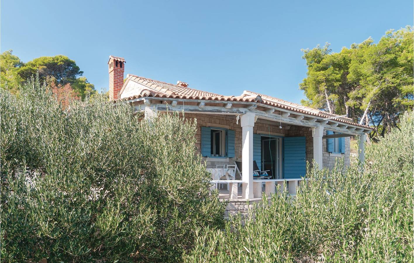Ferienhaus für 6 Personen mit Ausblick in Postira, Brac
