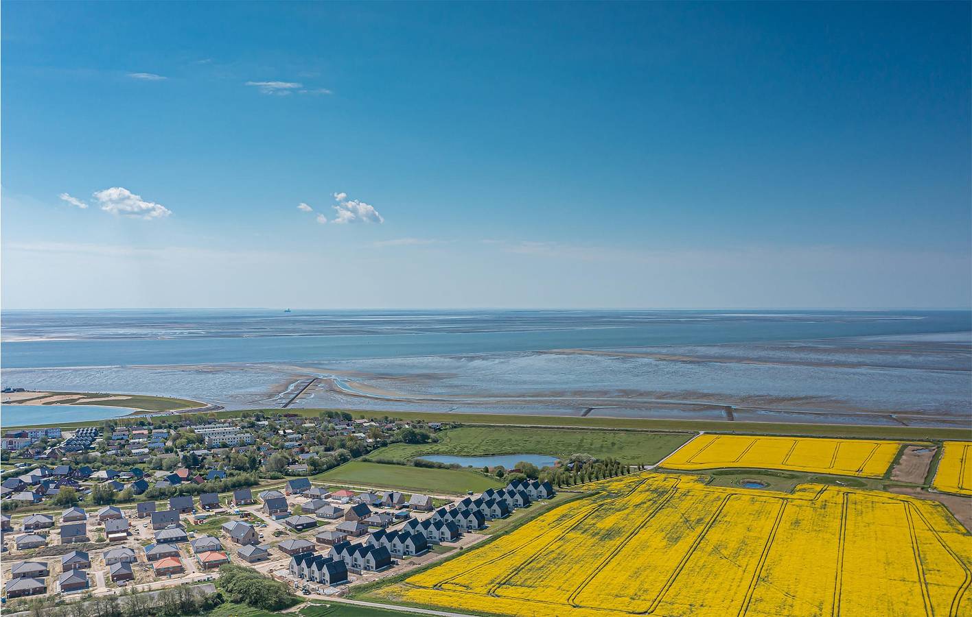 Apartment mit Meerblick, Parkplatz und Terrasse in Büsum, Dithmarschen