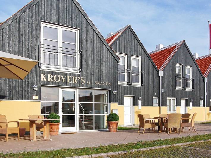 Ferieleilighet for 2 personer, med Terrasse og Badebasseng i tillegg til Sauna i Skagen