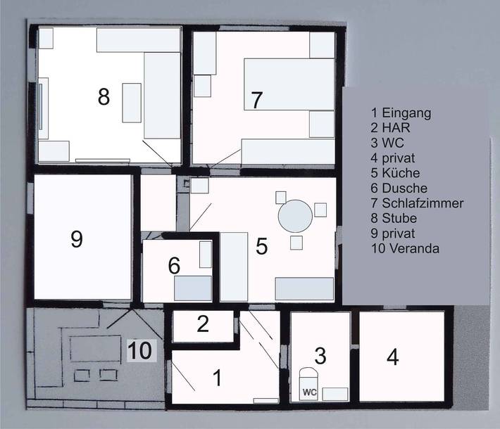 Ferienwohnung für 3 Personen, mit Garten in Ilmenau - 2