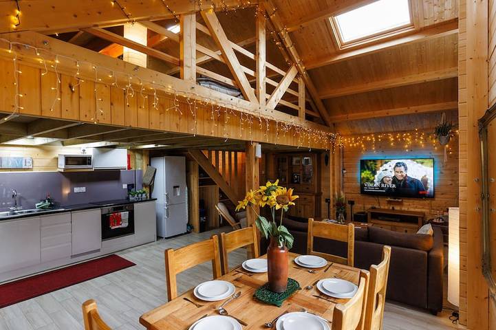 Cabaña de madera para 6 personas, con jardín y sauna - 1