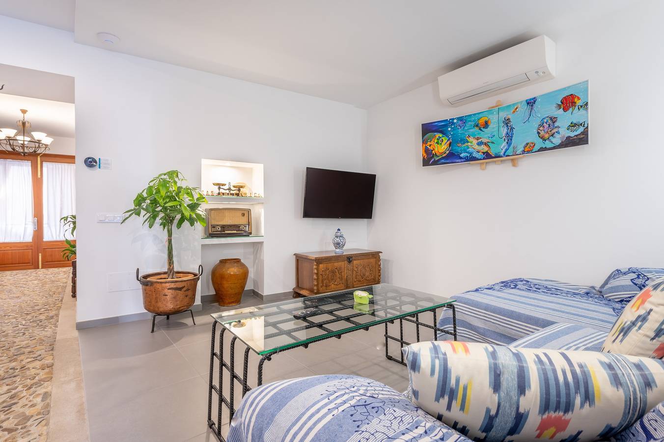 Ferienhaus Cas Solleric mit Pool, Balkon, Klimaanlage und Wlan in Petra (Mallorca), Mallorca Inselmitte