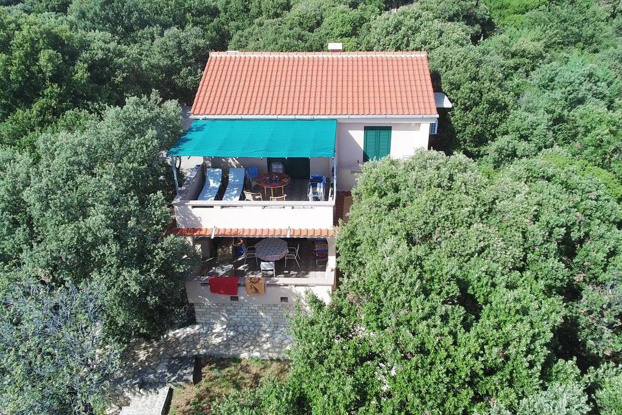 Entire apartment, Two bedroom apartment with terrace and sea view Cove Mulobedanj, Pag A-16285-a in Novalja, Pag Island