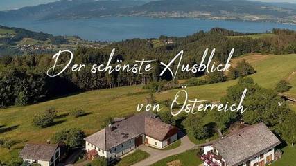 Ferienwohnung für 4 Personen, mit Garten und Balkon sowie Ausblick und Seeblick, kinderfreundlich in Weyregg am Attersee