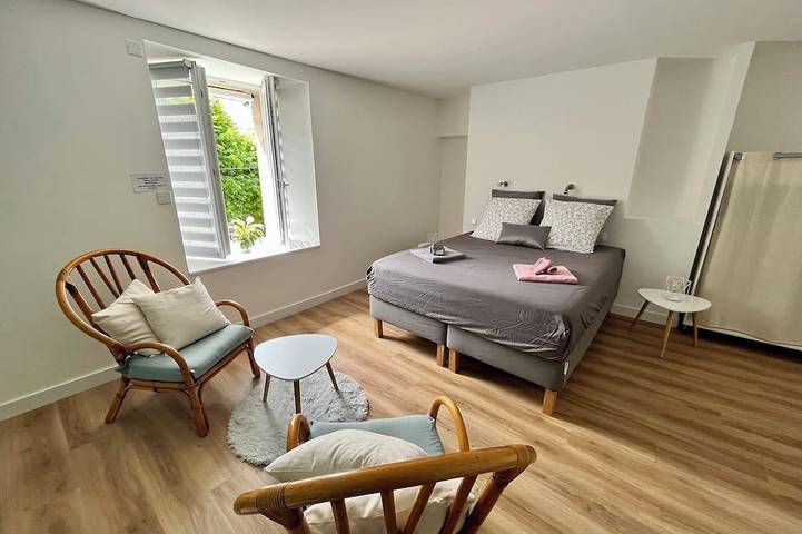 La Maison D'Alphonse 4* Terrace & garden - River access, historic center in Quimperlé, Quimper region