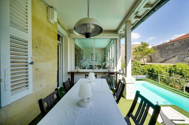 Maison d’hôte pour 6 personnes, avec piscine ainsi que terrasse et jardin dans Patinoire Meriadeck