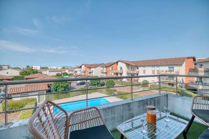 Location de vacances pour 4 personnes, avec balcon à Toulouse