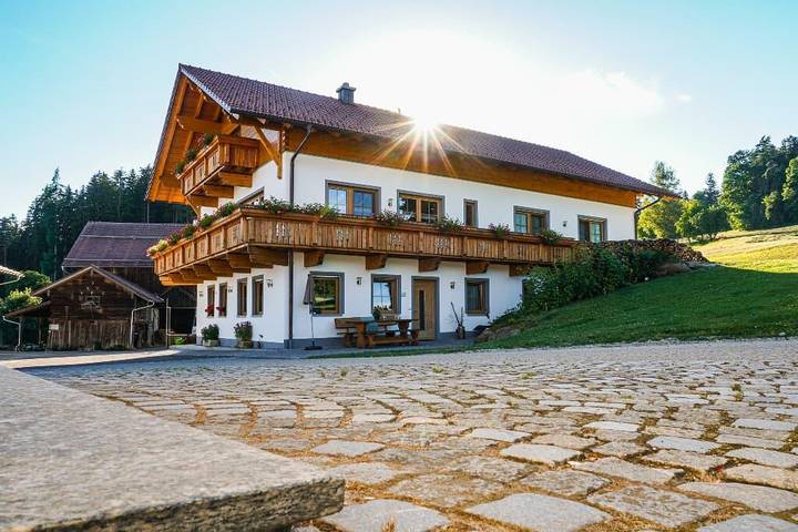 Ferienwohnung für 6 Personen, mit Balkon und Balkon/Terrasse sowie Whirlpool und Garten in Landkreis Regen